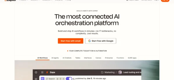 Zapier AI_webscreenshot